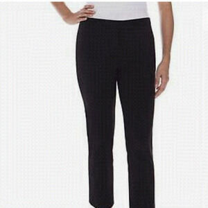 Black pants Mario Serrani Italy stretch-slim fit tummy control Sz 6